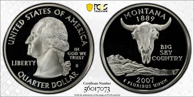 2007-S 25C Montana Silver PR68DCAM