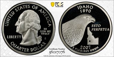 2007-S 25C Idaho Silver PR69DCAM