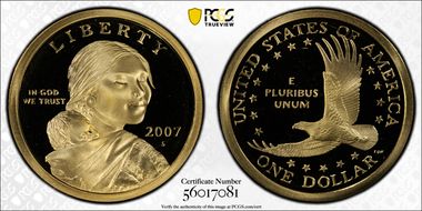 2007-S SAC$1 PR69DCAM
