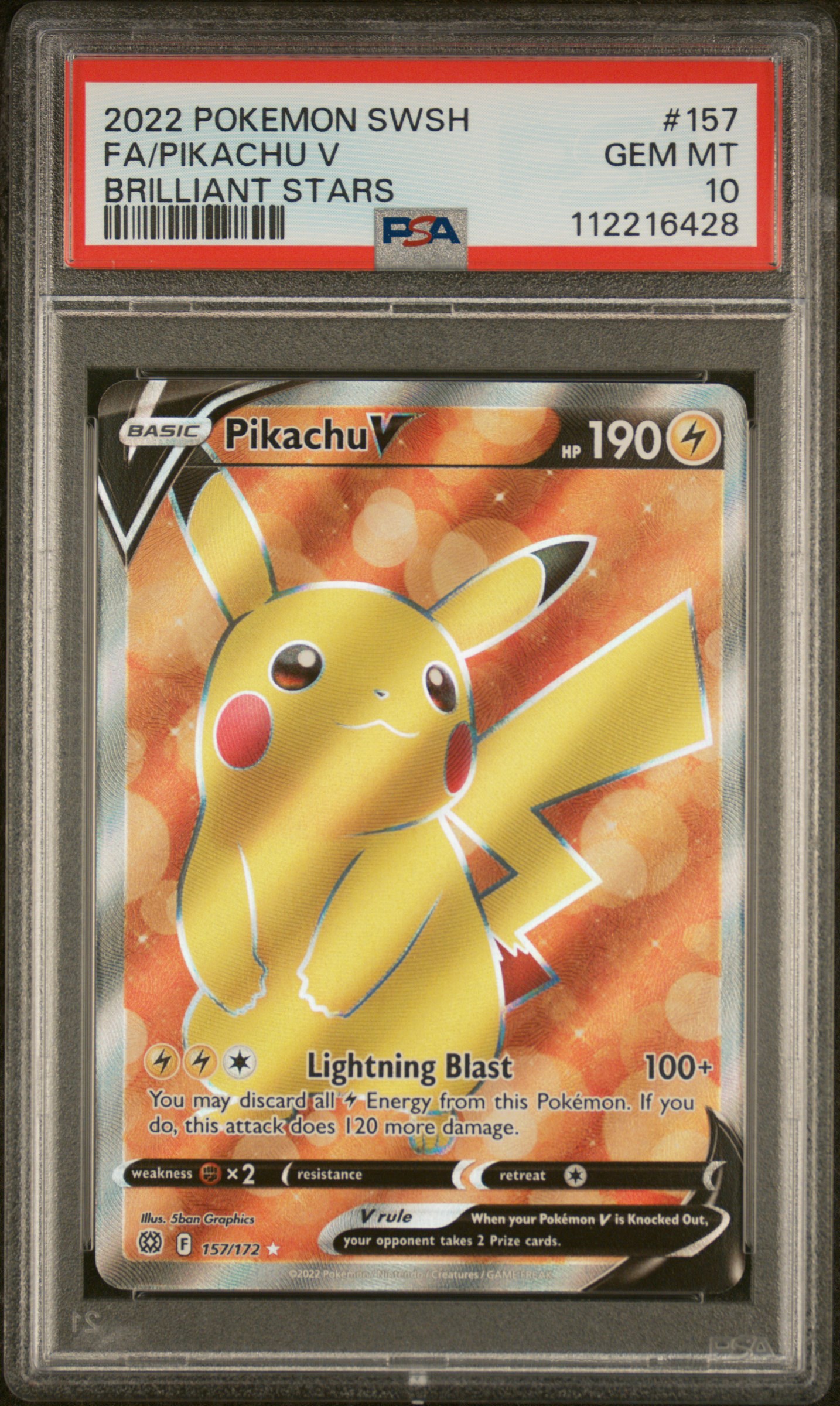 Pikachu V #157