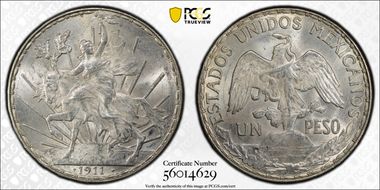 1911 Peso Caballito KM-453  Short Ray MS64