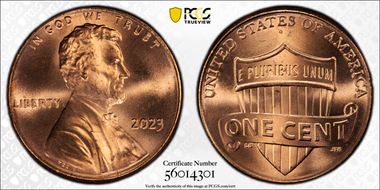 2023 1C Shield, Extra "V" MS66RD