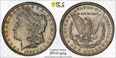 1884-O $1 MS62