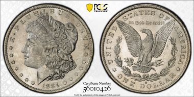 1884-O $1 MS62