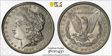 1887 $1 MS64