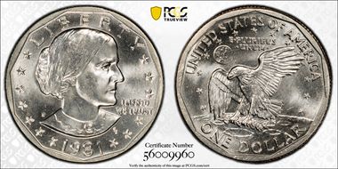 1981-D SBA$1 MS66