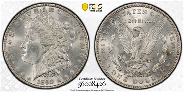 1890 $1 MS63