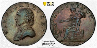 1791 Tk 1/2D DH-45 Warwickshire, County AU50BN