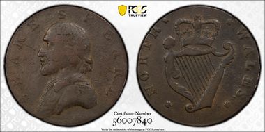 (c.1790) Tk 1/2D DH-330 Warwickshire Shakespeare N1BN