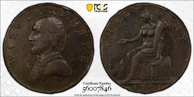 1791 Tk 1/2D DH-48 Warwickshire, County N1BN