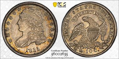 1835 10C AU58