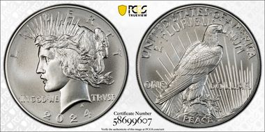 2024 $1 Peace Dollar MS69