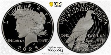 2024-S $1 Peace Dollar PR70DCAM