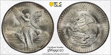 1988-Mo Onza Libertad Ag - DDO MS67