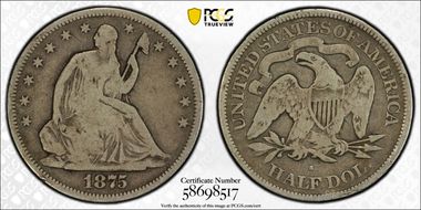 1875-S 50C WB-19 Micro S VG8