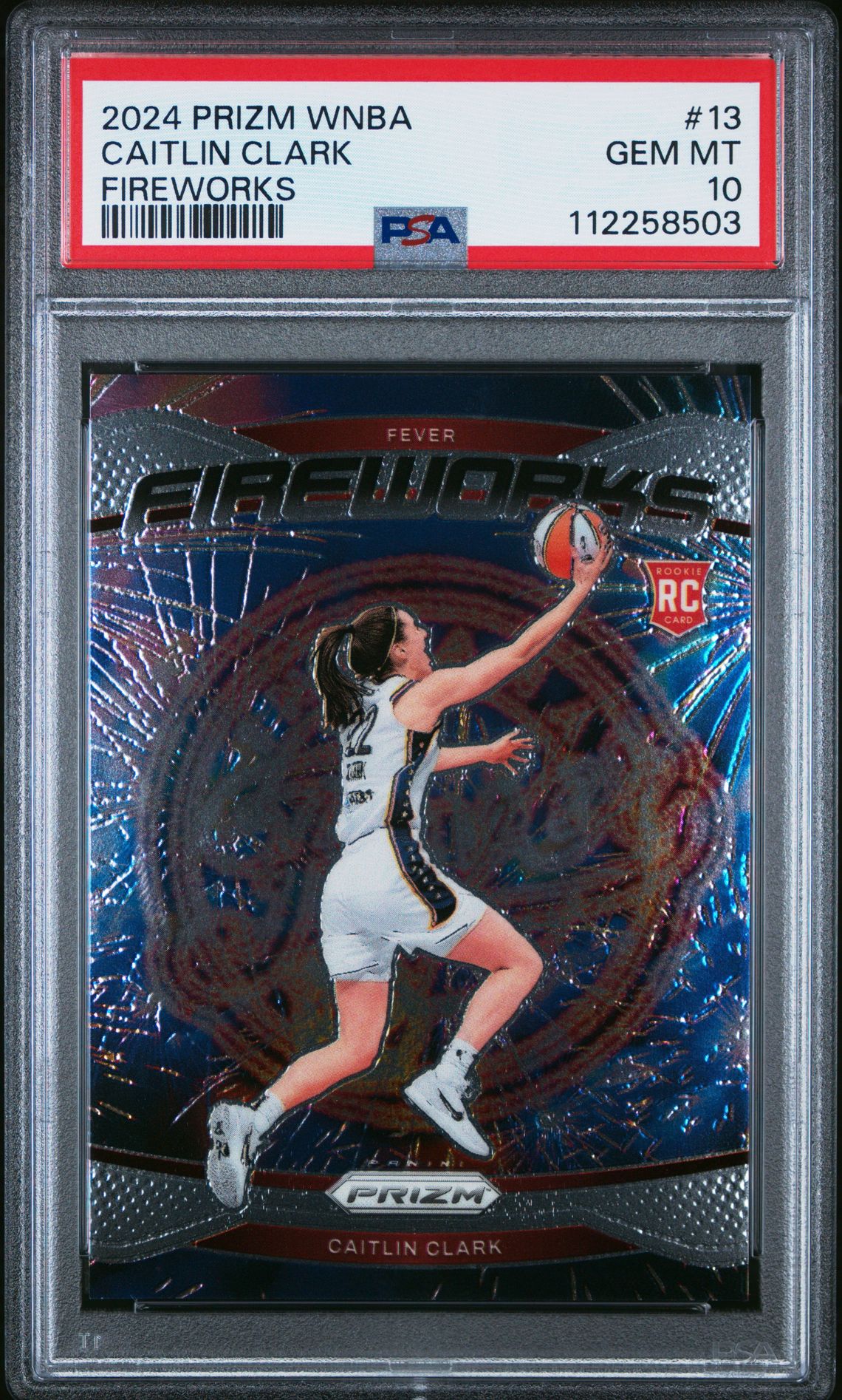 2024 Panini PANINI PRIZM WNBA FIREWORKS #13 Caitlin Clark front