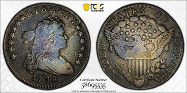1798 $1 Large Eagle N1