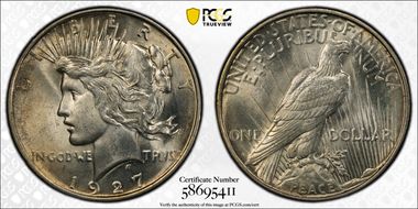 1927-D $1 MS64