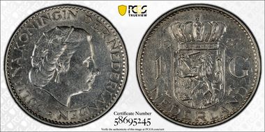 1957 Gulden AU53