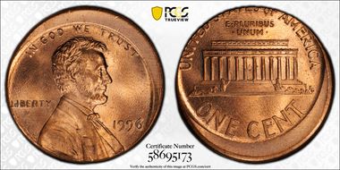 1996 1C MS67RD