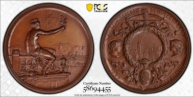 1895 Medal Winterthur R-1756d Bronzed AE SP64