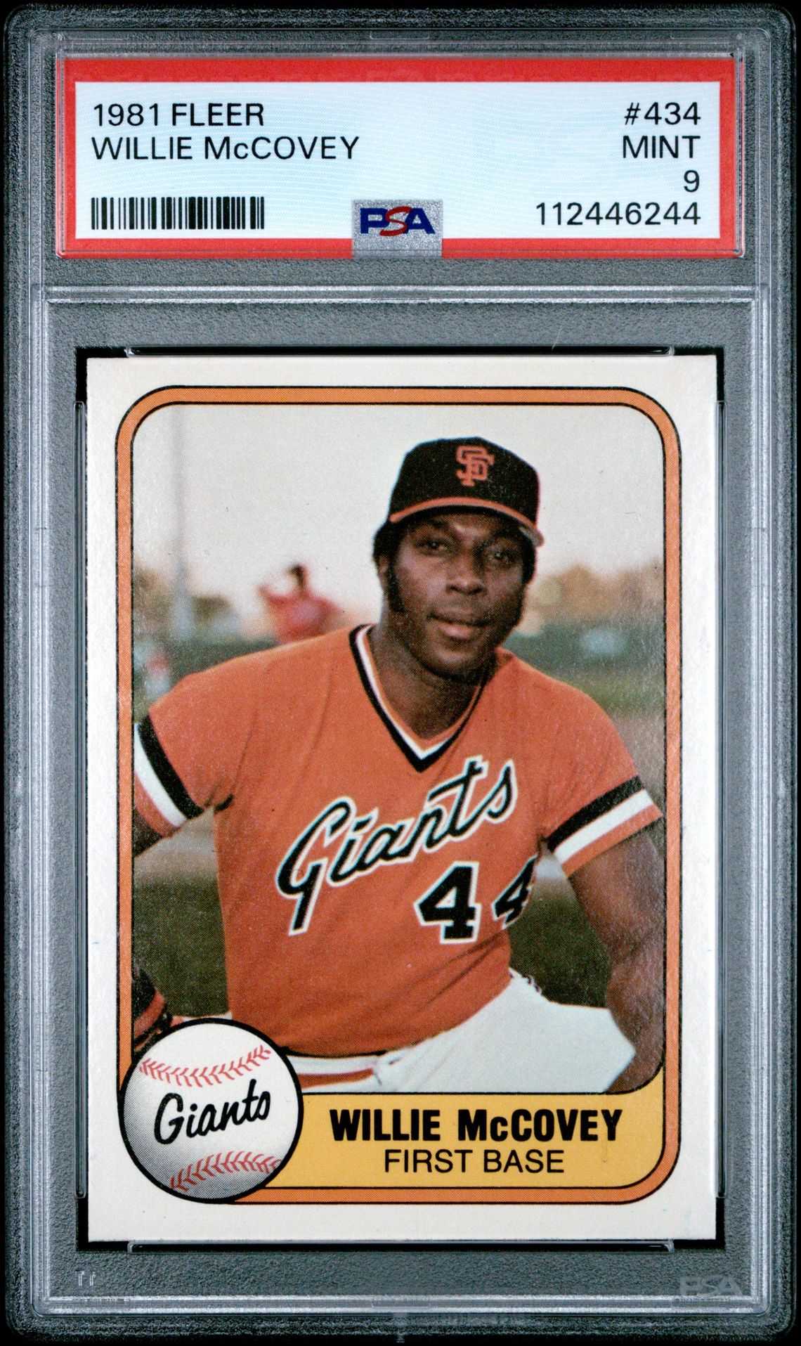 1981 Fleer FLEER #434 Willie Mccovey front