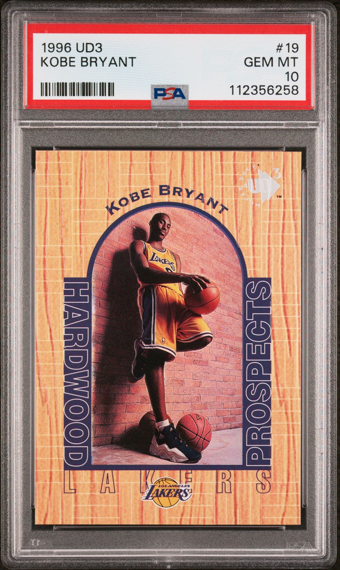 1996 Upper Deck UD3 #19 Kobe Bryant front