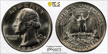 1981-P 25C MS66