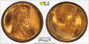1909 1C Lincoln MS67RD