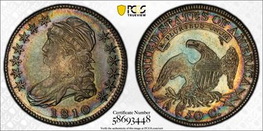 1810 50C O-102a AU53+