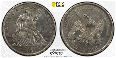 1861-O 50C W-09, CSA Issue N1