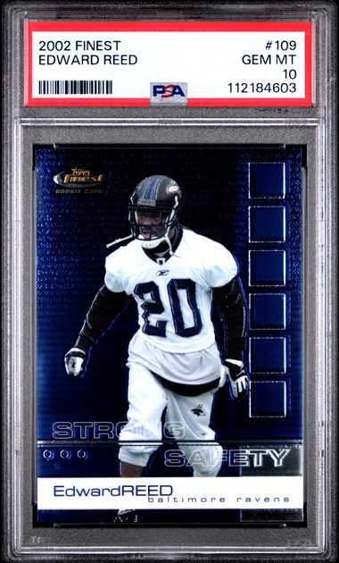 2002 Finest Edward Reed #109 Gem Mt 10 front