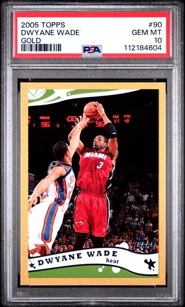2005 Topps Dwyane Wade #90 (Gold) Gem Mt 10 front