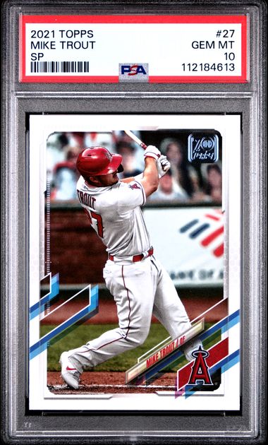 2021 Topps Mike Trout #27 (Sp) Gem Mt 10 front