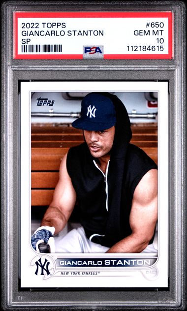 2022 Topps Giancarlo Stanton #650 (Sp) Gem Mt 10 front