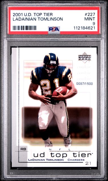 2001 Upper Deck Top Tier Ladainian Tomlinson #227 Mint 9 front
