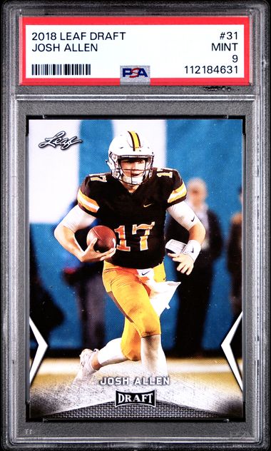 2018 Leaf Draft Josh Allen #31 Mint 9 front