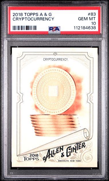 2018 Topps Allen & Ginter Cryptocurrency #83 Gem Mt 10 front