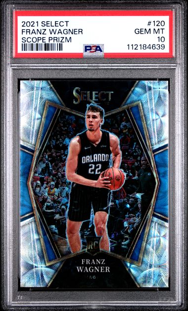 2021 Panini Select Franz Wagner #120 (Scope Prizm) Gem Mt 10 front