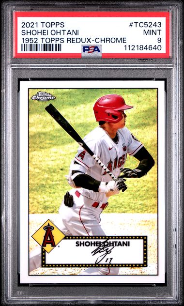 2021 Topps 1952 Topps Redux Shohei Ohtani #Tc5243 (1952 Topps Redux-Chrome) Mint 9 front