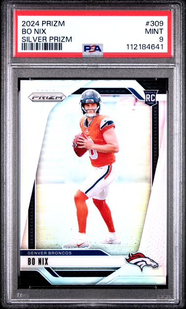 2024 Panini Prizm Bo Nix #309 (Silver Prizm) Mint 9 front