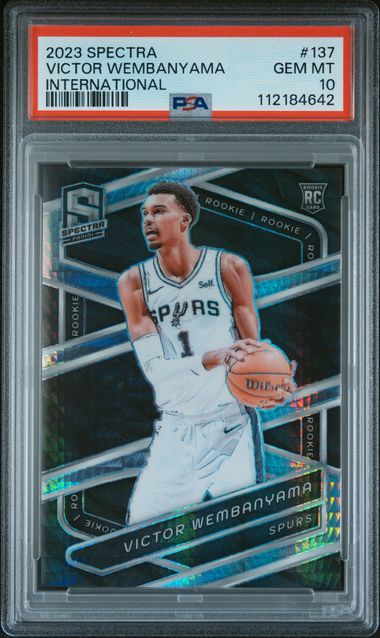 2023 Panini Spectra Victor Wembanyama #137 (International) Gem Mt 10 front