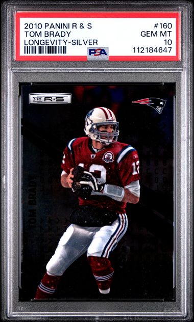 2010 Panini Rookies & Stars Tom Brady #160 (Longevity-Silver) Gem Mt 10 front