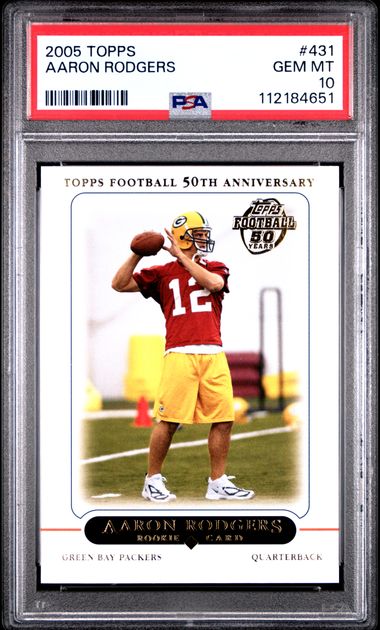 2005 Topps Aaron Rodgers #431 Gem Mt 10 front