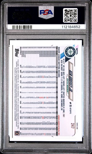 2021 Topps Ken Griffey Jr #247 Nm-Mt 8 back