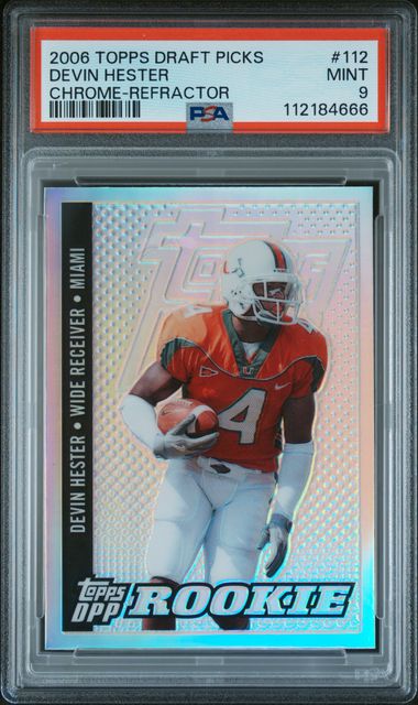 2006 Topps Draft Picks & Prospects Devin Hester #112 (Chrome-Refractor) Mint 9 front