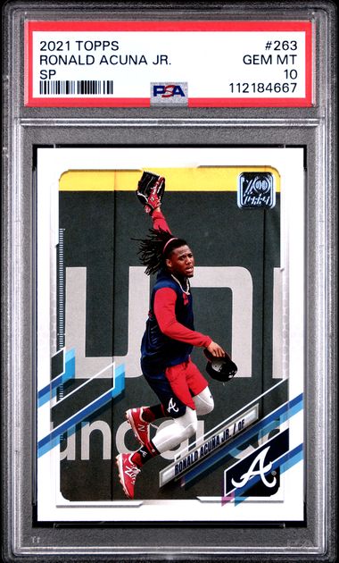 2021 Topps Ronald Acuna Jr. #263 (Sp) Gem Mt 10 front