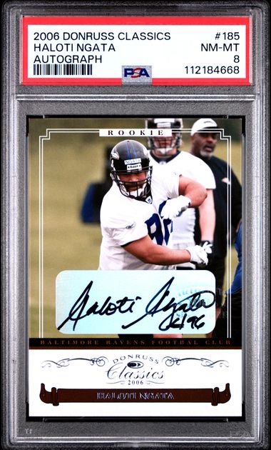 2006 Donruss Classics Haloti Ngata #185 (Autograph) Nm-Mt 8 front