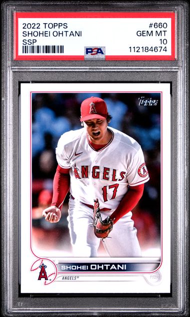 2022 Topps Shohei Ohtani #660 (Ssp) Gem Mt 10 front