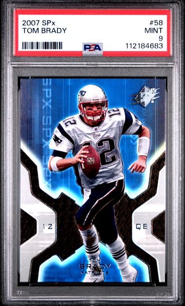 2007 Spx Tom Brady #58 Mint 9 front